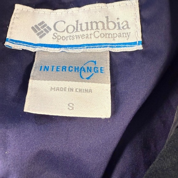 Columbia Interchange Jacket Teal Blue Hooded Faux Fur Lined Women's Size S - Picture 3 of 16